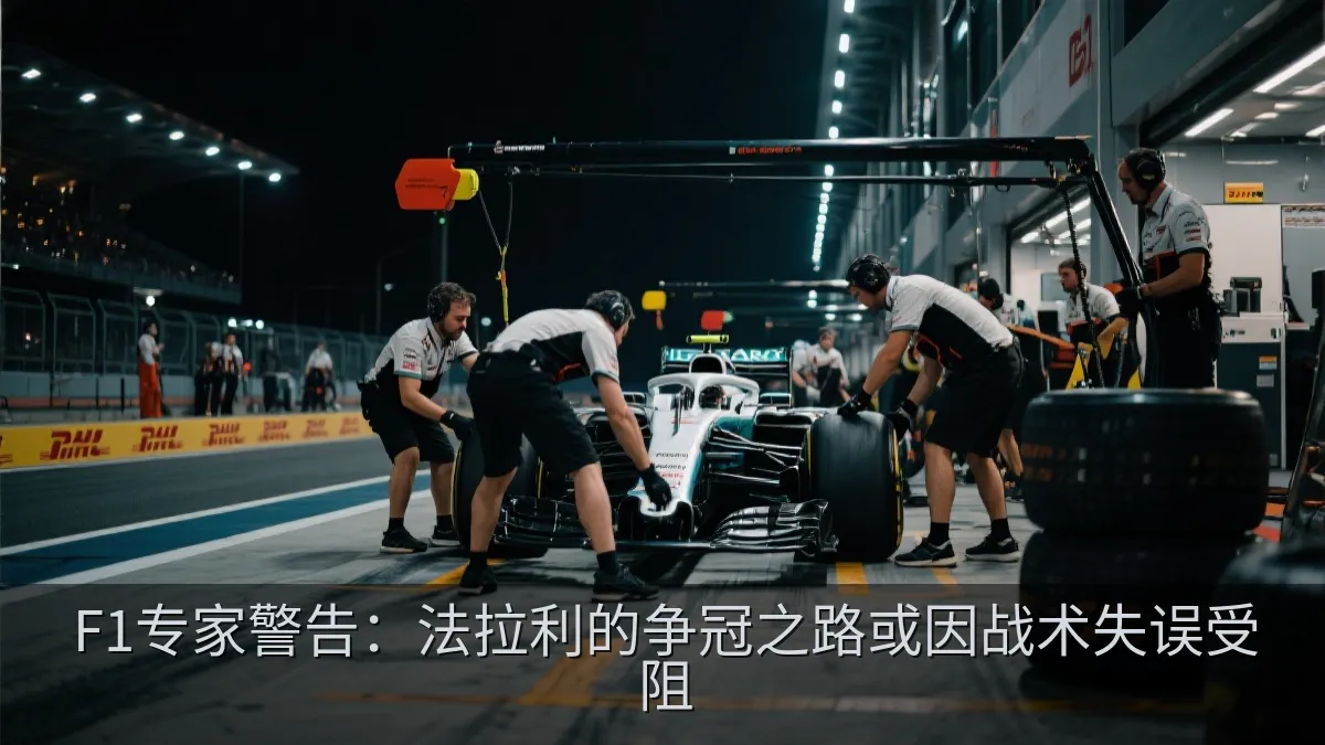 方程式赛车维修区进行快速换胎作业